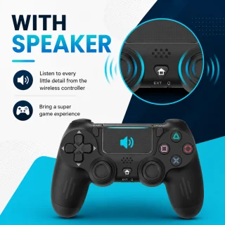 Bezvadu spēļu pults PlayStation, ar skārienpaneli, Bluetooth kontrolleris, melna krāsa, spēļu kontrolieris, bezvadu džoistiks 3