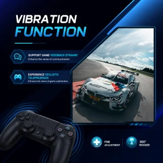 Bezvadu spēļu pults PlayStation, ar skārienpaneli, Bluetooth kontrolleris, melna krāsa, spēļu kontrolieris, bezvadu džoistiks 5