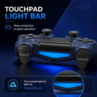 Bezvadu spēļu pults PlayStation, ar skārienvadību, Bluetooth savienojums, zila, bezvadu kontrolieris, spēļu kontrolieris 2