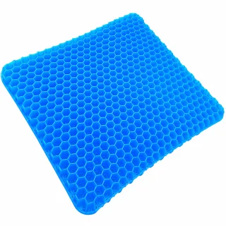 Gēla sēdekļa spilvens 42×36×3 cm, silikona gēla spiedienu mazinošs elpojošs sēdekļa spilvens, gēla sēžammaiss, gēla sēdekļa paliktnis