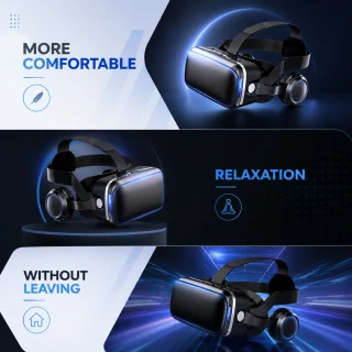 VR brilles viedtālrunim, 3D virtuālās realitātes brilles, VR brillēs viedtālruņiem 3