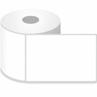 Termo etiķetes 100x150 mm, 500 pašlīmējošas baltas uzlīmes rullī, termo drukas papīrs termo printeriem, termo uzlīmju ruļļi, termo etiķešu papīrs